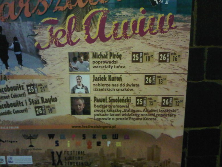 informacja na plakacie :) kiedy i gdzie Kuroń gotuje!