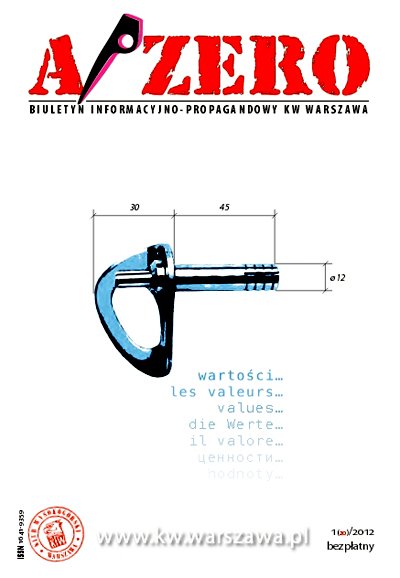 Okładka jubileuszowego magazynu A/ZERO