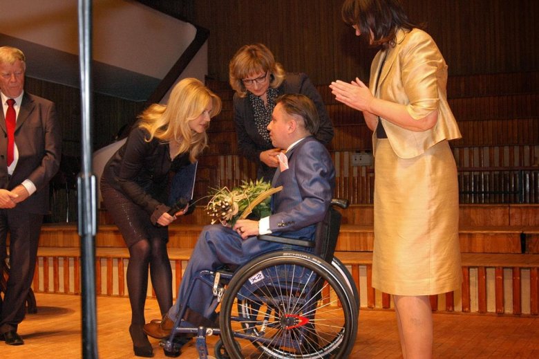 Podczas odbierania nagrody Rzecznika Praw Obywatelskich im. Pawła Włodkowica