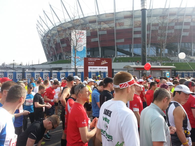 Sekundy przed startem.