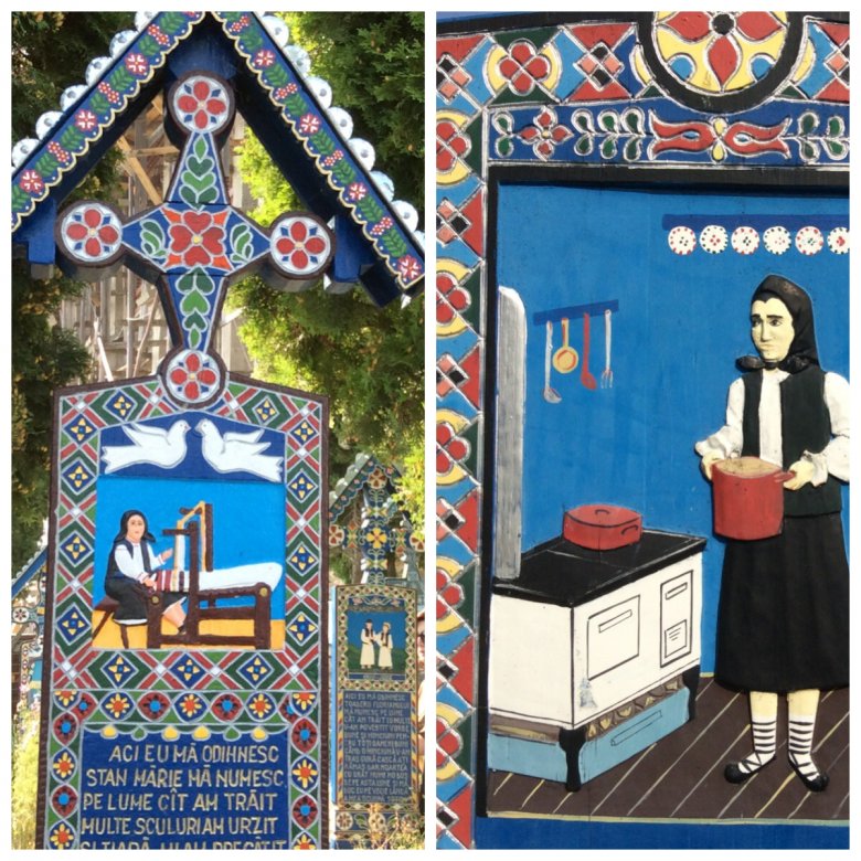 Wesoły Cmentarz w Sapancie, Rumunia - malunki nagrobkowe