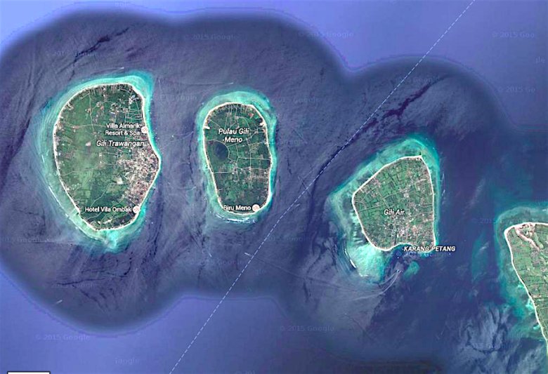 Gili Meno - środkowa wysepka