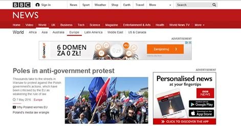 Najważniejszy news na portalu BBC