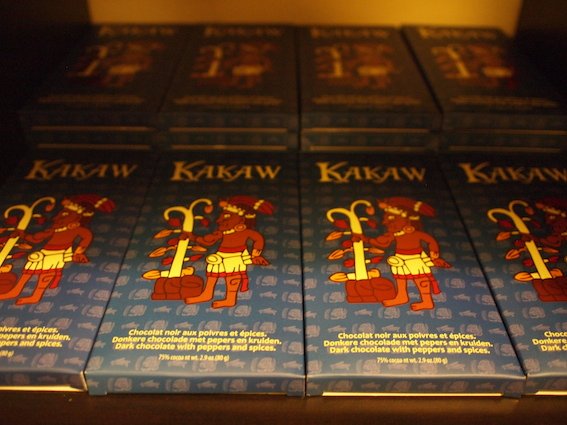 W sklepiku przy Muzeum Czekolady można kupić czekolady według tradycyjnej, pierwotnej receptury z Ameryki Południowej.