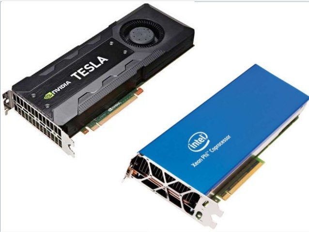 Koprocesory obliczeniowe GPU i MIC mają wiele cech wspólnych, oraz zasadnicze różnice w architekturze i sposobie programowania.