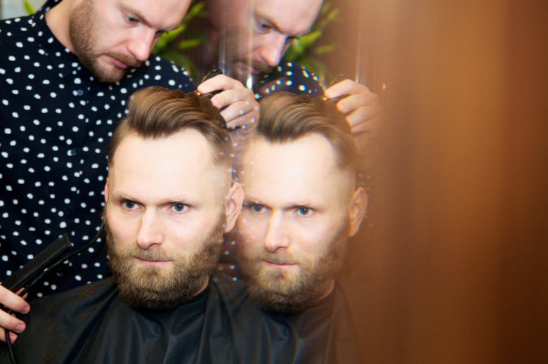 Nowa fryzura Łukasza.