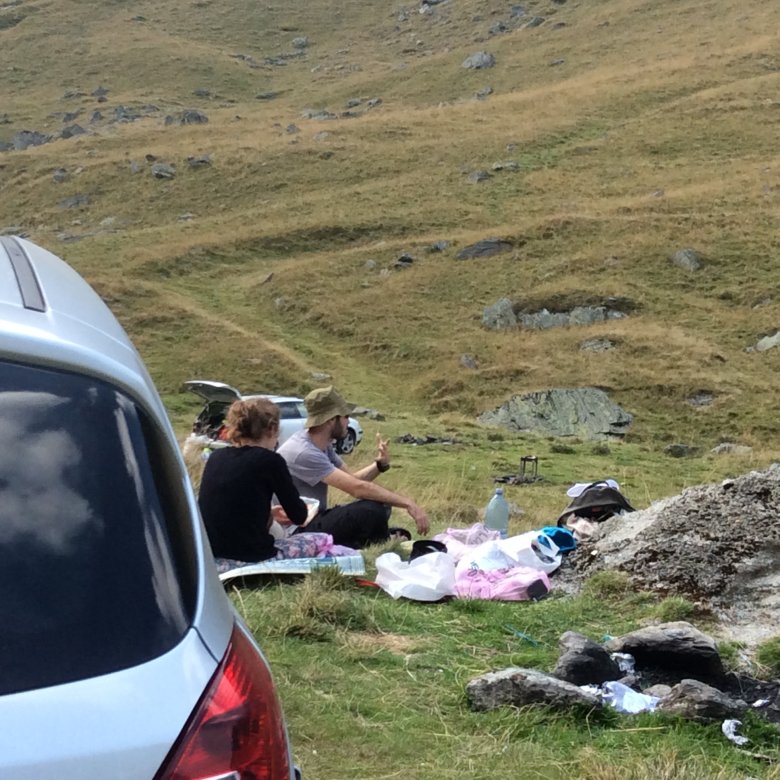 Piknik na parkingu, Trasa Transfogaraska, rumunia
