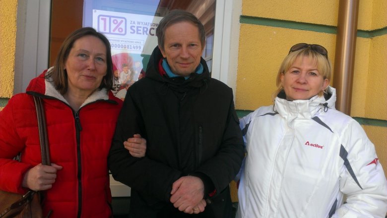 Od lewej: Urszula Przekwas, Jerzy Michno, Izabela Godard