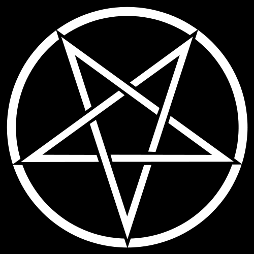 Odwrócony pentagram, znak współczesnych satanistów