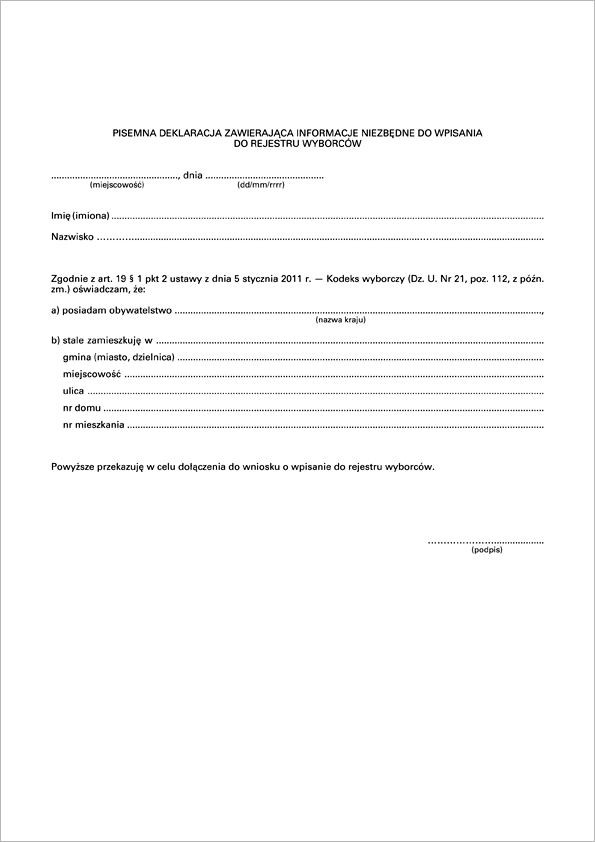 Złożenie takiego oświadczenia nie wystarcza warszawskim urzędnikom.