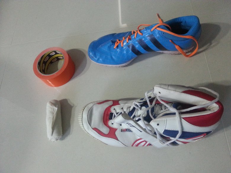 W takich butach skaczę wzwyż