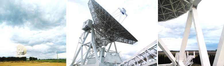 Obserwatorium Astronomiczne UMK pod Toruniem. Dojazd pekaesowym, starym Sanem zajął ok.30 minut. Koszt: 5 zł. Marzyłem o tym, aby obejrzeć z bliska trzydziestometrowy radioteleskop w akcji. Wkrótce UMK ma dysponować trzy razy większym.