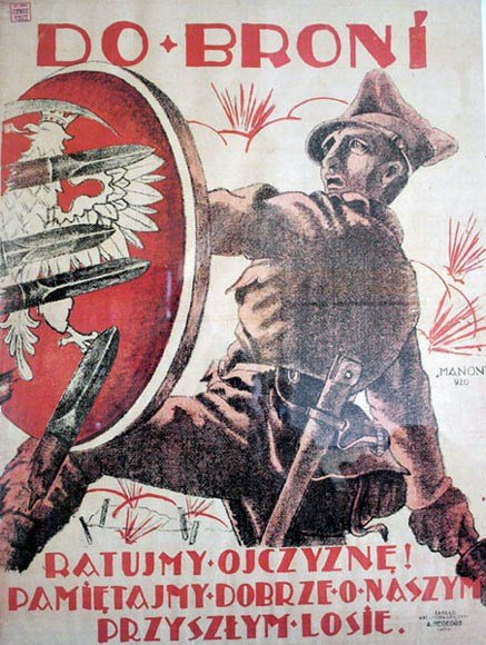 Polski plakat rekrutacyjny z 1920 roku.