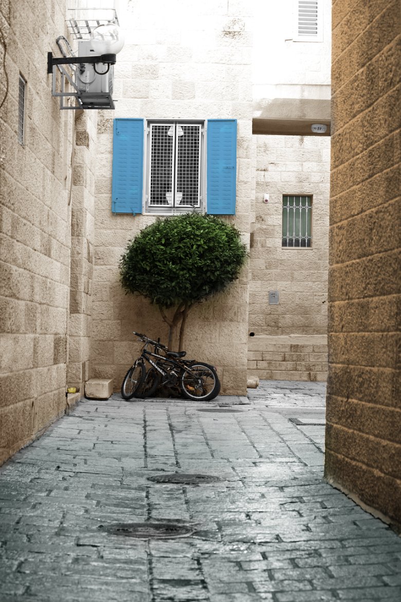 Wąska uliczka w Jerozolimie