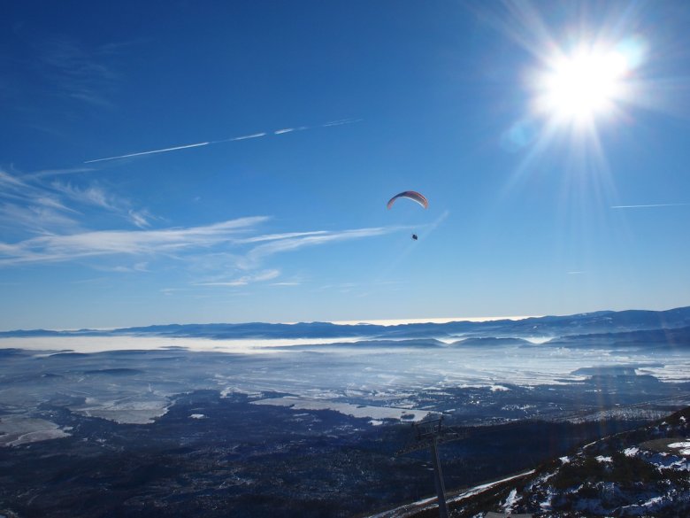 Wysokie Tatry można podziwiać także z góry.
