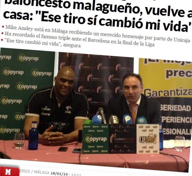 "Wrócił syn marnotrawny" pisała hiszpańska "Marca" relacjonując wizytę Ansleya w Maladze.