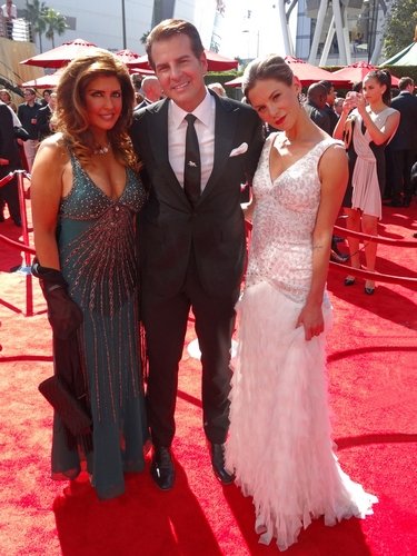 od prawej: ja, Vincent de Paul, i jego przyjaciółka, aktorka Elizabeth Webster