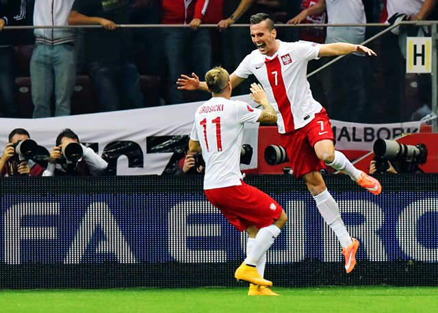 Arkadiusz Milik i Kamil Grosicki