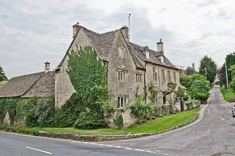 Jeden z domów w Bibury