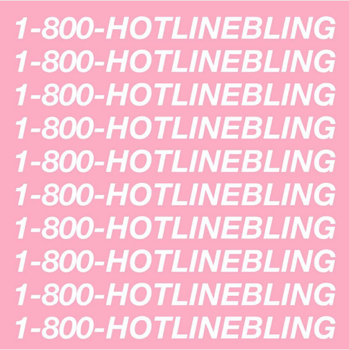 Cover płyty Drake'a "Hotline Bling"