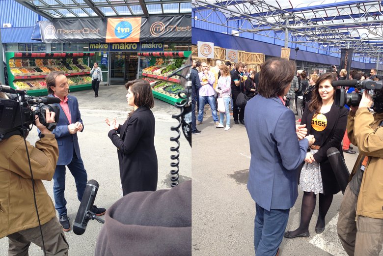 Precasting do MasterChefa w Warszawie.