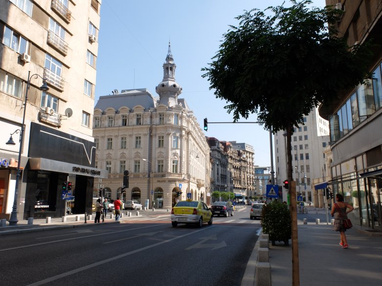 Bukareszt, widok na ulicę