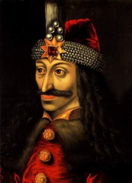 Vlad (Tepes) Palownik w portrecie autorstwa nieznanego malarza. Vlad Palownik - syn hospodara wołoskiego Vlada II Drakuli znany był  z wyjątkowego okrucieństwa. Inspirował do opowieści o okrucieństwie tak szczególnym, że moża je łatwo przełożyć na wysysan