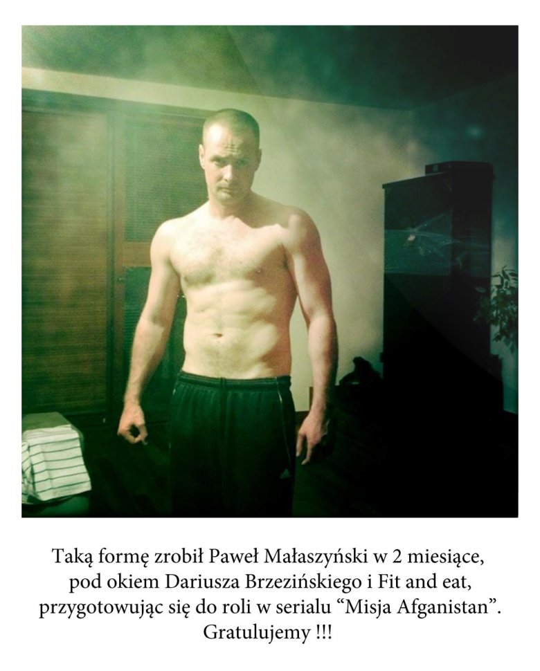Forma Pawła Małaszyńśkiego do roli w serialu "Misja Afganistan"