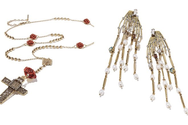 Krzyż Sky fits Heaven i kolczyki Like a virgin od Monica di Creddo