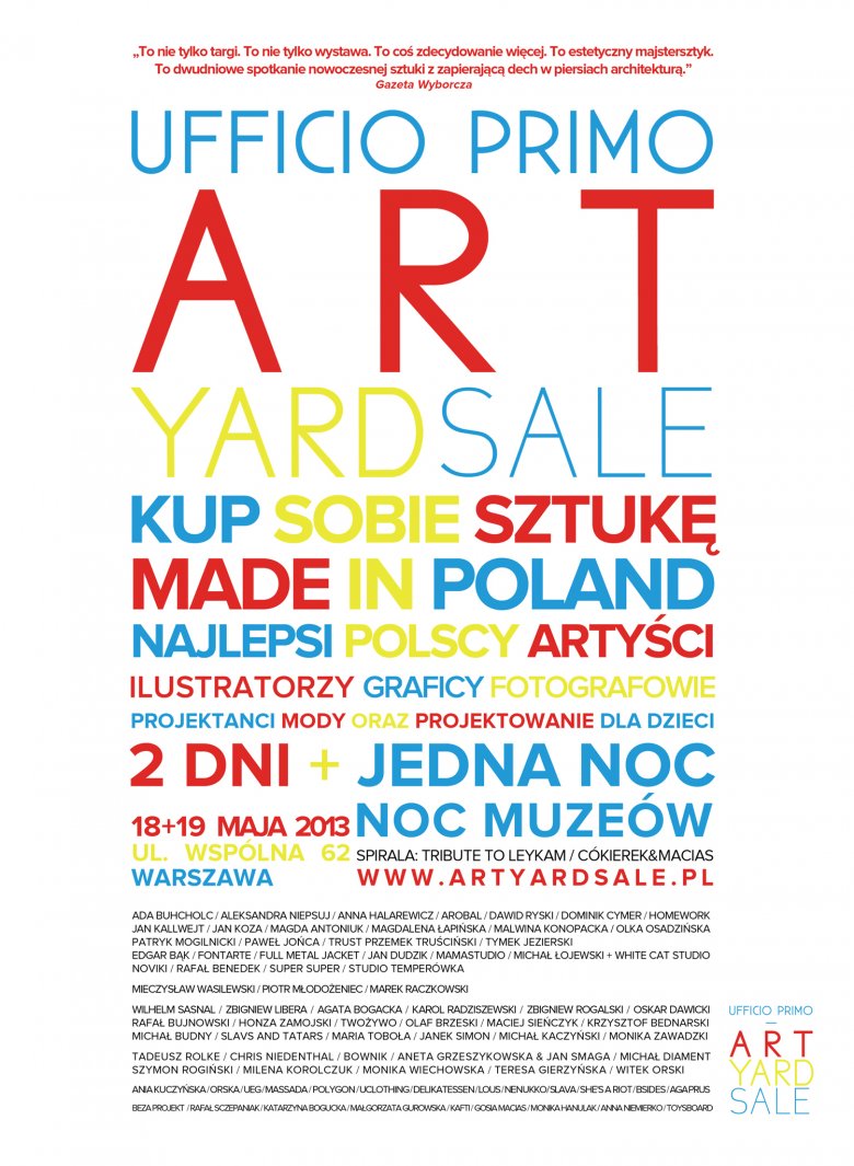 Art Yard Sale Ufficio Primo