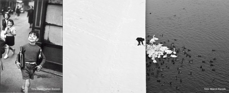 po lewej Henri Cartier-Bresson, po prawej Marcin Ryczek