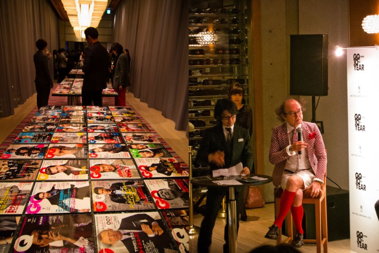 po prawej; Masafumi Suzuki. red.nacz GQ Japan