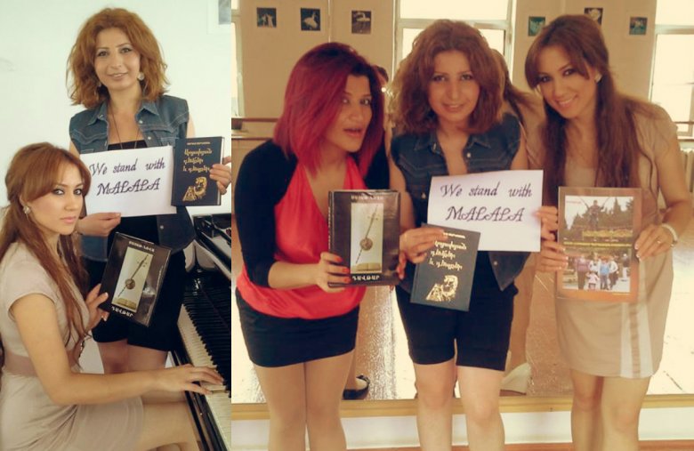 Dziewczyny z Górnego Karabachu dla kampanii "Dziewczynka z książką"