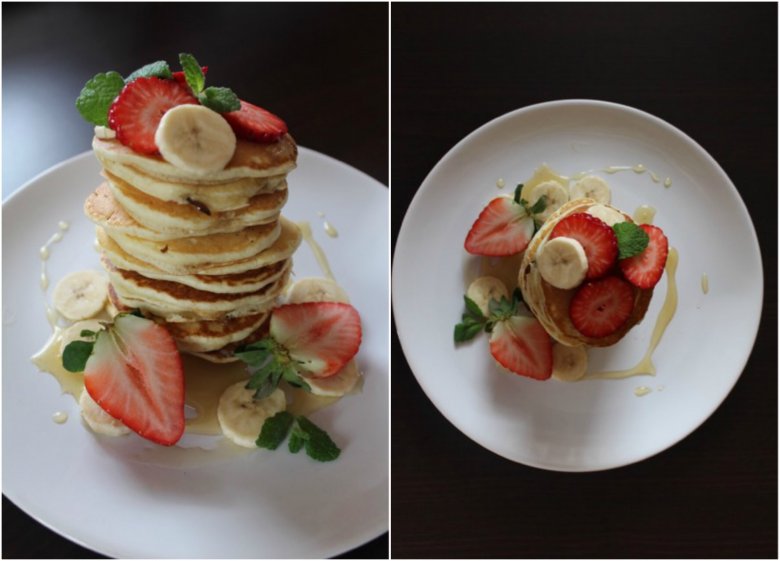 Walentynkowe pancakes
