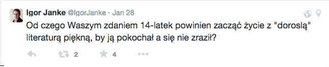 Igor Janke pyta, twitter odpowiada.