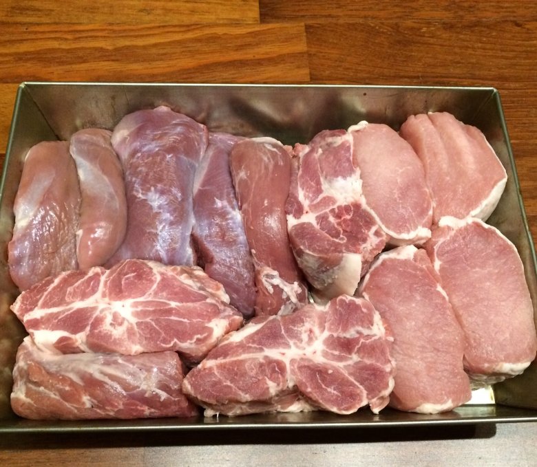 Mięso gotowe do dalszej obróbki,  najpierw posłodzimy.