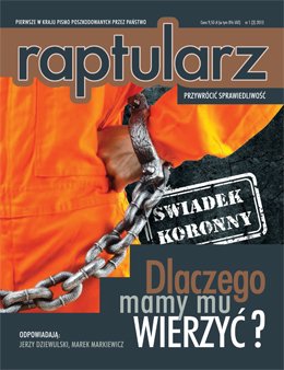 Okładka miesięcznika RAPTULARZ