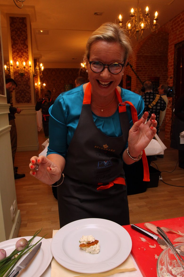 Żona ambasadora Szwecji Pani Karin Herrstrom