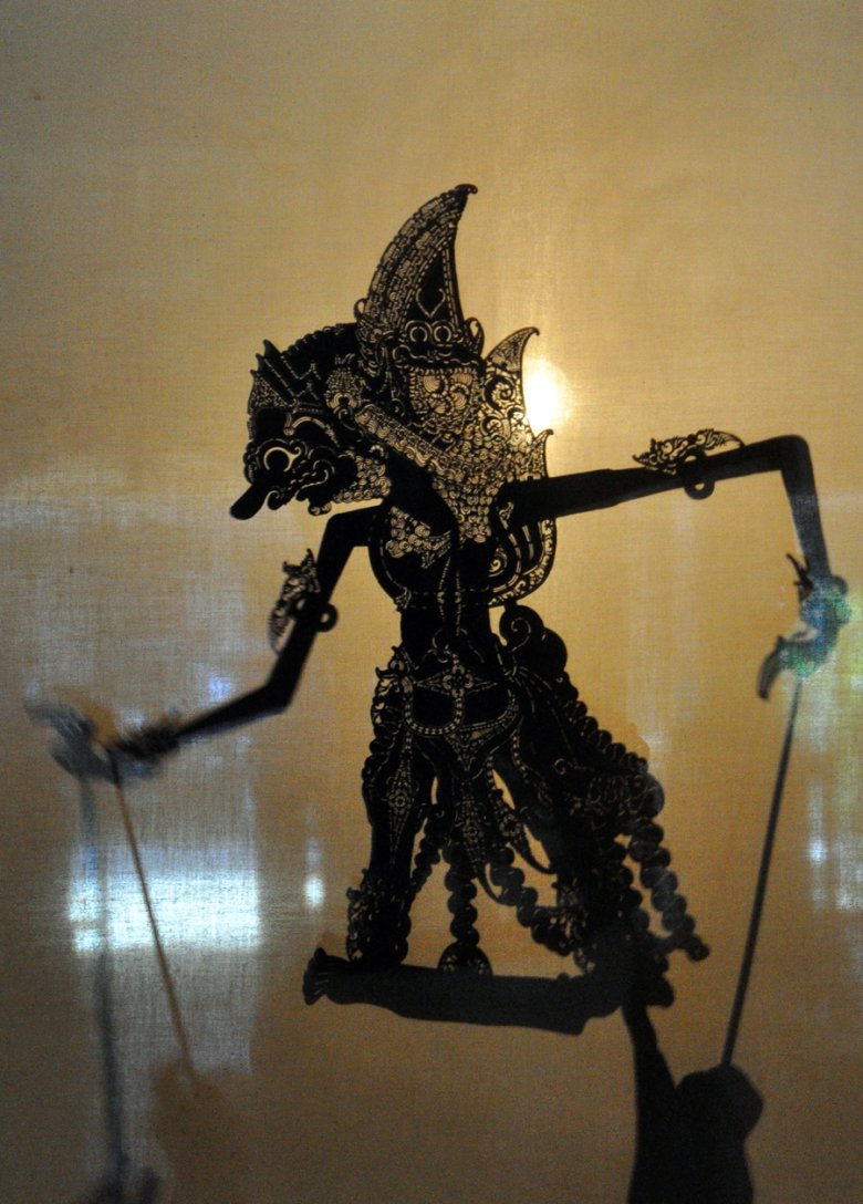 Teatr cienia Wayang.Jawa.