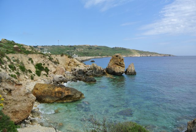 Wybrzeża wyspy Gozo