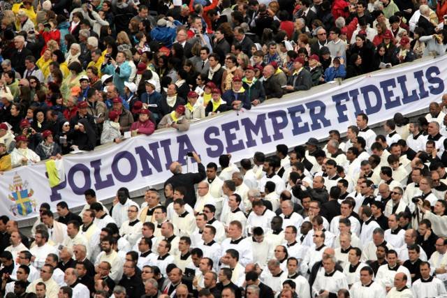 27.04.2014 Watykan, Plac Świętego Piotra. Msza Kanonizacyjna Jana Pawła II i Jana XXIII