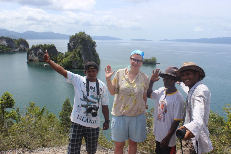 Z Fransem na szczycie jego wyspy