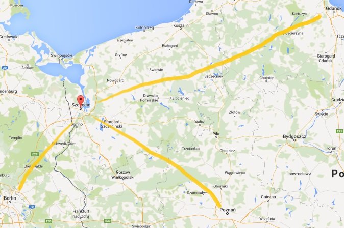 Dość łatwo wyjechać ze Szczecina do Gdańska, Poznania czy Berlina