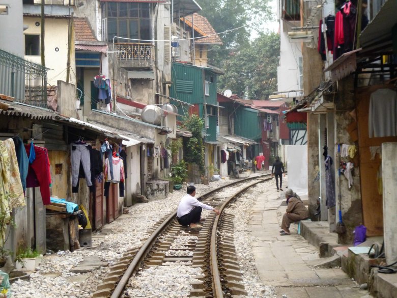 Pewna ulica w Hanoi.