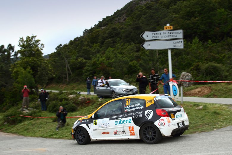 Łukasz Kabaciński i Szymon Gospodarczyk na trasie Rajdu Korsyki, piątej eliminacji Rajdowych Mistrzostw Europy