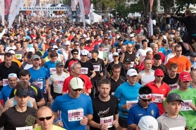 Start 32. Maratonu Warszawskiego