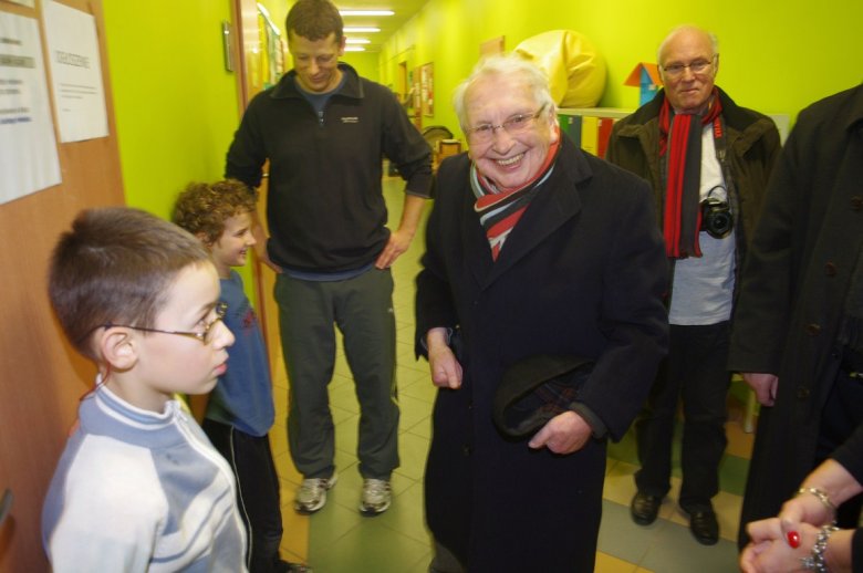 Georg Dietrich podczas ostatniej wizyty w ZPE