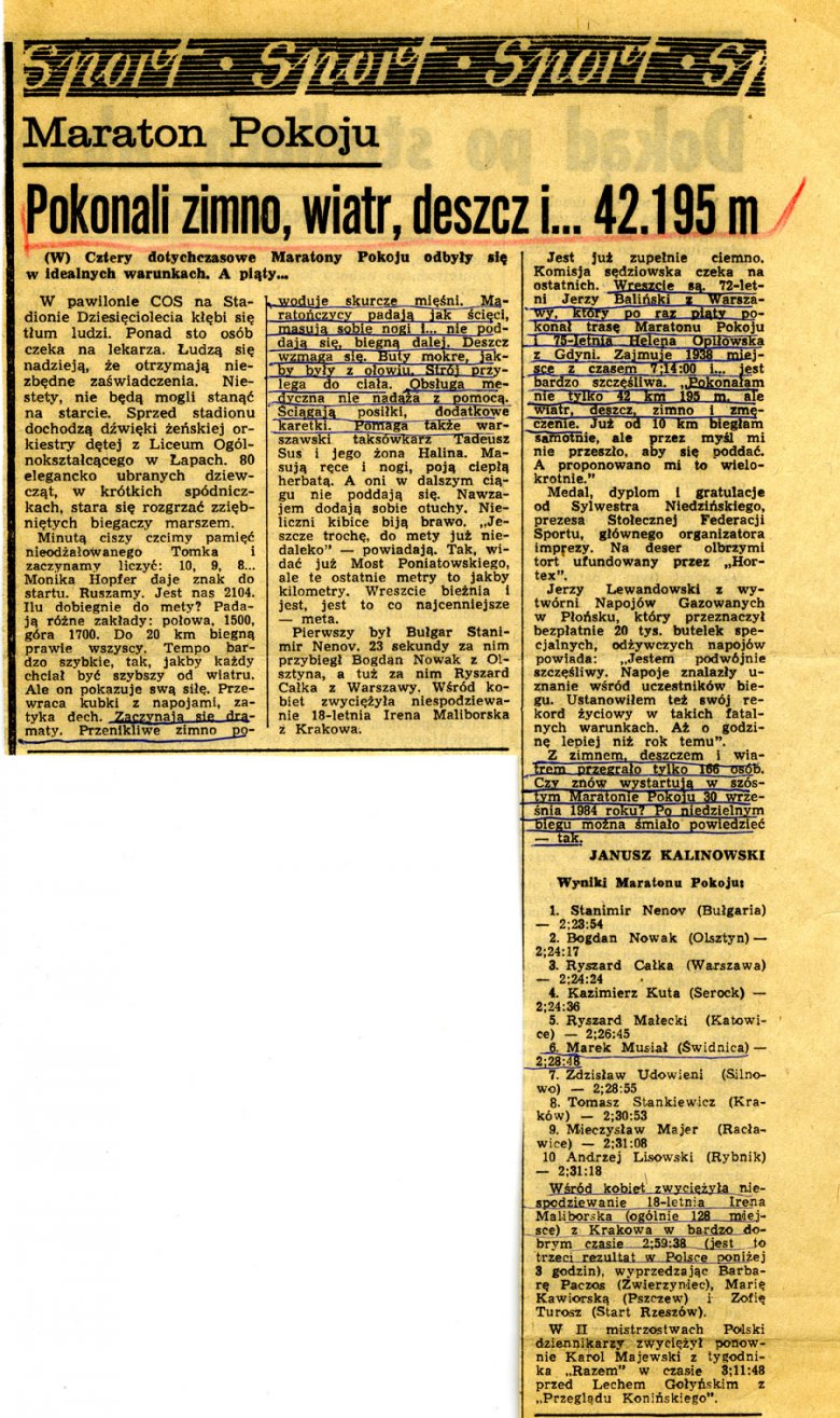 (Fot. Archiwum Maratonu Warszawskiego)