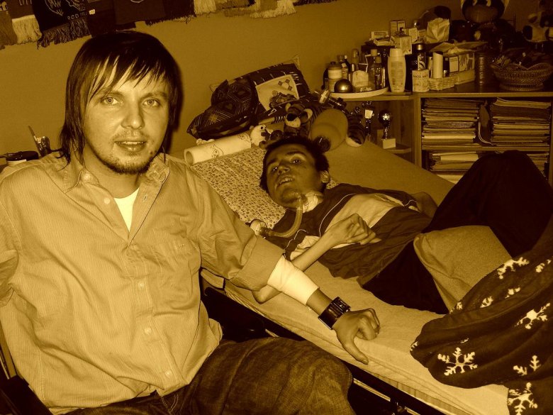 autor tekstu z Maciejem Ziętkiem