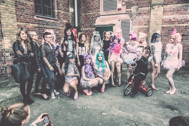 Cropp Tattoo Konwent 2014 / modelki biorące udział w pokazie Diany Błażków i Aniki Stanclik